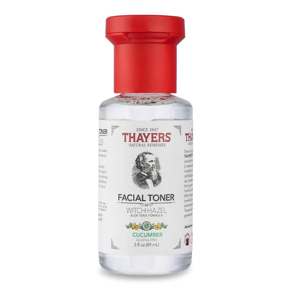 Thayers CUCUMBER Witch Hazel Facial Toner NEW Travel Size 3 fl.oz 2PACK